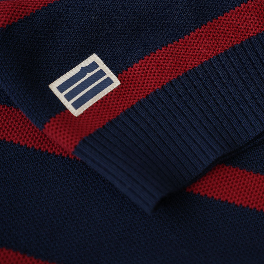 Navy/Claret Red