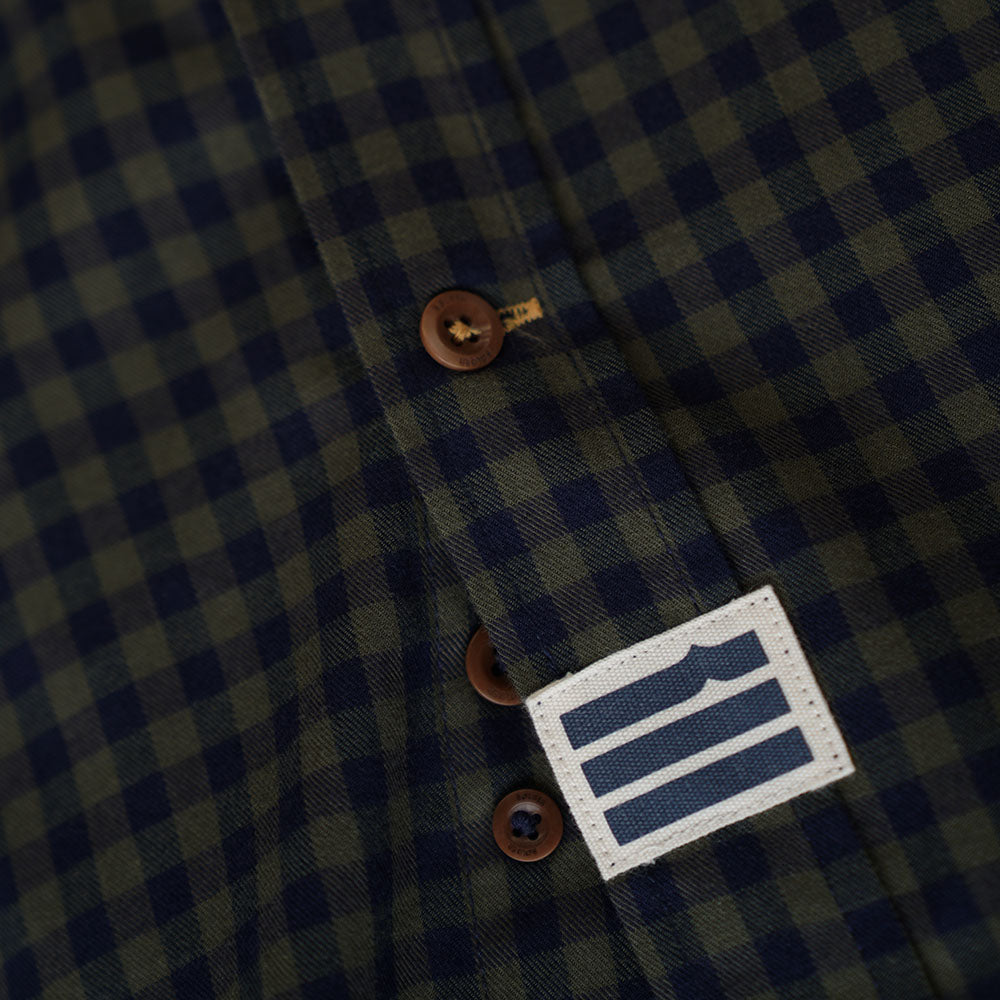 Navy/Olive Check