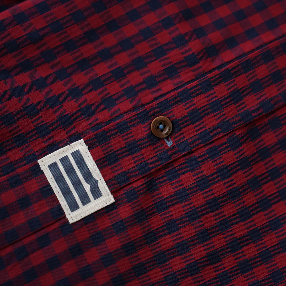 Navy/Red Check