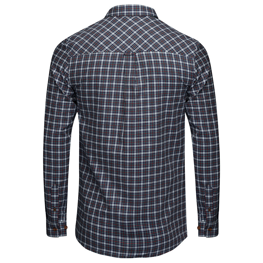 Navy/Green Check