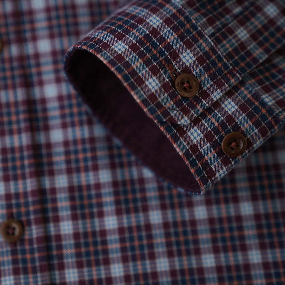 Burgundy/Petrol Check