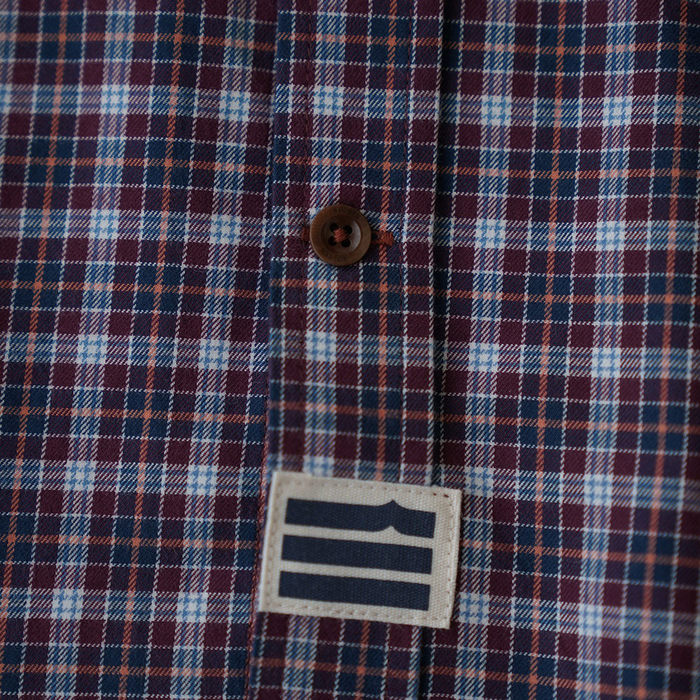 Burgundy/Petrol Check