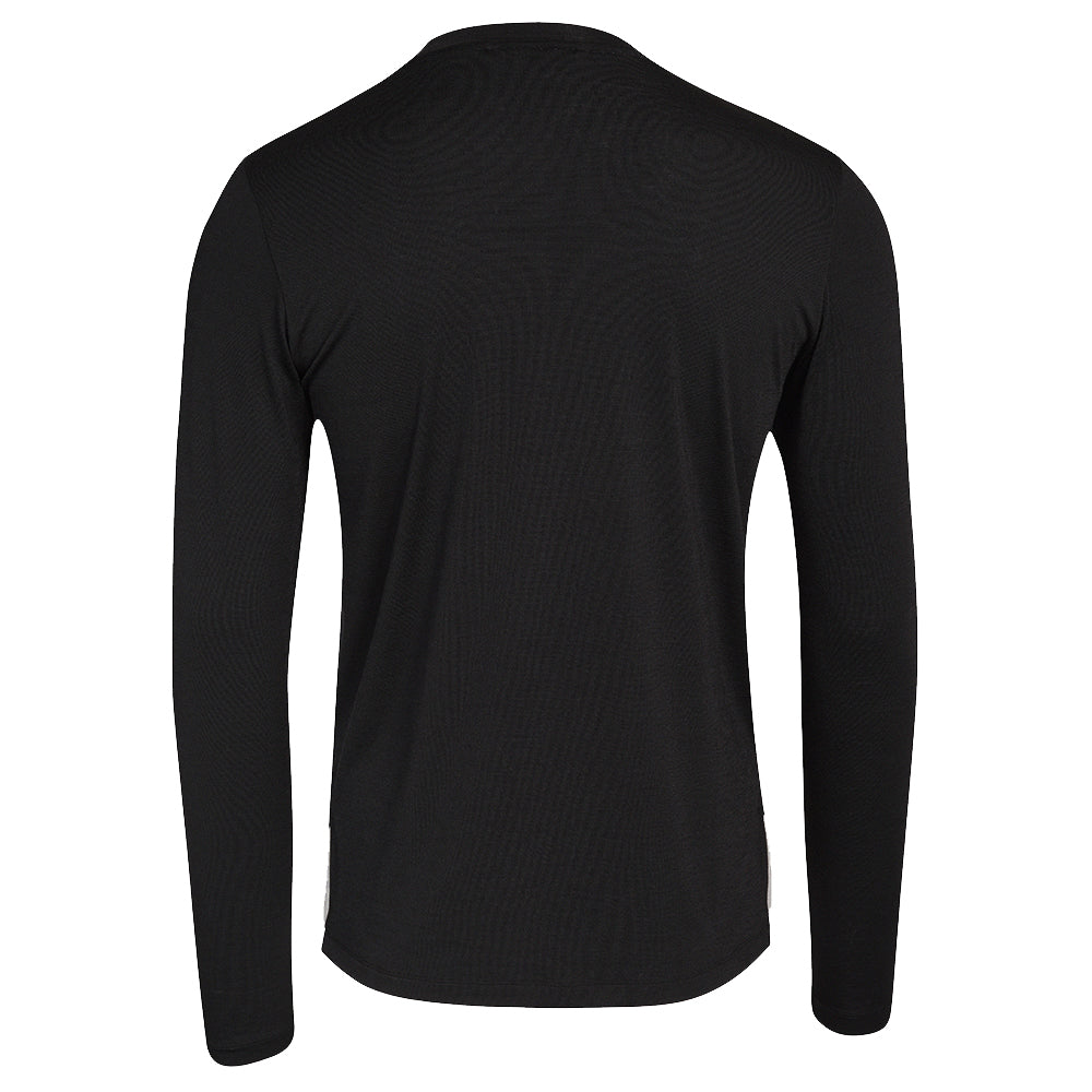 Plain black long sleeve best sale